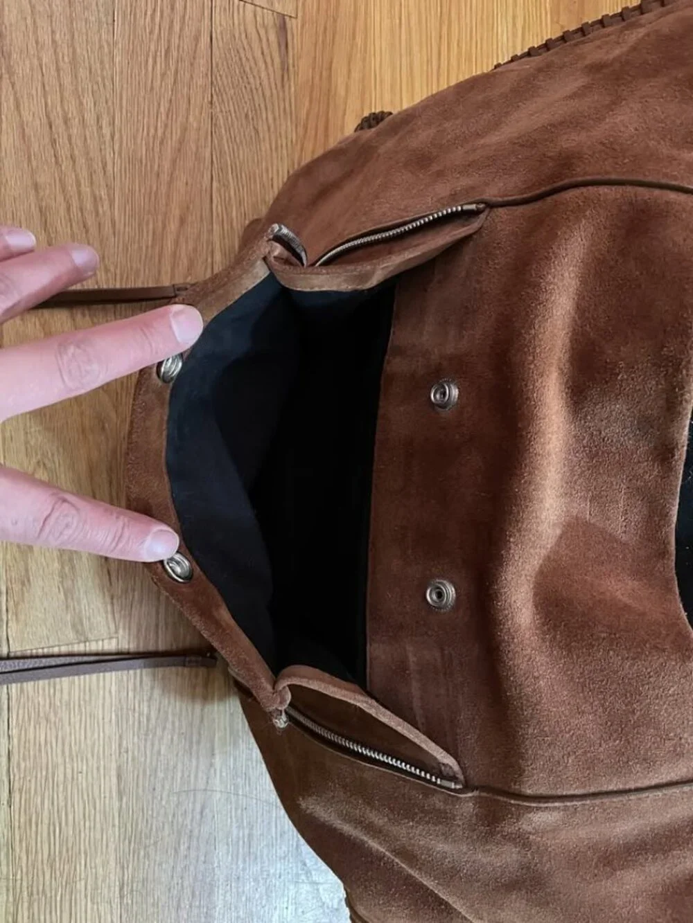 All Saints Suede Tote/Laptop Bag